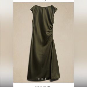 Elegant Olive Green Dress